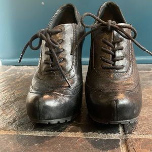 Kork-Ease Black Leather Heels